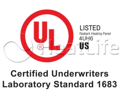 Инфракрасные отопительные пленки HeatLife получили американский Сертификат UL 1683